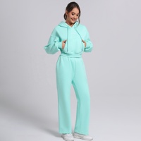 Survêtements pour femmes de haute qualité surdimensionné essentiel survêtement costume tissu doux Streetwear athleisure poids lourd ensemble de vêtements de sport
