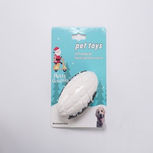 Juguete de Rugby para Perros de TPR con Sonido, Personalizable con Logotipo, Bicolor, de Alta Elasticidad, Textura Rugosa, para Limpieza de Dientes Molares, Venta al por Mayor - Product Image 4