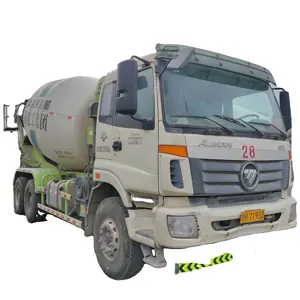 Tình trạng tốt nhiệm vụ nặng nề trộn bê tông xe tải sử dụng foton auman etx Mixer xe tải 6x4 10 bánh xe 10 Màu Đỏ Cummins Hướng dẫn Sử dụng trục chính 10 M21
