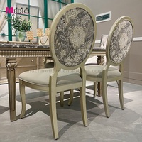 Ensemble table et chaises de salle à manger MEDICI, style américain moderne et européen, surface en marbre, bois massif sculpté, 6 places, écologique, assemblé