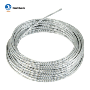 Cable de Acero HIDEA de Uso General 18*7 17*7 con Núcleo IWS, Electro <span class=keywords><strong>Galvanizado</strong></span> GB 8918-2006 para Soporte de Grúas y Trenes de Elevación en Pozos Verticales - Product Image 1