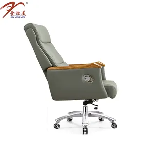 Hiện Đại Recliner Arm Ghế Lounge Ghế Da Ghế Văn Phòng Với Bánh Xe