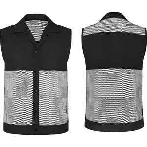 2025 gilet de bénévolat en maille sans manches pour hommes gilet d'activité publicitaire sans poches meilleur choix pour le confort et le style - Product Image 3