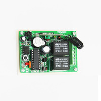 YET402PC Contrôleur sans fil à deux canaux 12/24v Récepteur Rf avec deux télécommandes pour porte automatique avec deux télécommandes