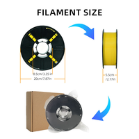 Filamen PLA NewMars3DP Profesional untuk Printer 3D FDM 1.75mm/2.85mm Kekuatan Tinggi Mudah Dicetak Tidak Mudah Melengkung 1Kg Toleransi 0.02mm