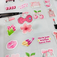 Autocollants UV lavables de haute qualité pour gobelets et tasses, motif original Saint-Valentin, vente en gros