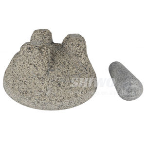 Pesado y duradero, <span class=keywords><strong>Molcajete</strong></span> de Piedra Natural Volcanica, mortero de <span class=keywords><strong>Molcajete</strong></span> de granito profesional y molinillo de piedra de mortero - Product Image 6