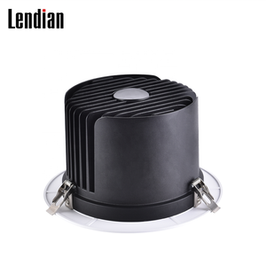 Fabriqué en chine ce projet aluminium <span class=keywords><strong>noir</strong></span> encastré ip44 ip65 12w 20w 30w 50w 60w 80w cob hôtel projecteur led downlight - Product Image 4