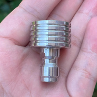 Pistolet de lavage de voiture à connexion rapide 1/4, buse de pulvérisation en acier inoxydable pour arrosage de jardin et lavage de pneus, modèle DZHT
