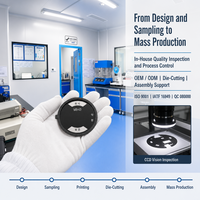 Composants de panneau de commande en silicone personnalisés en usine avec graphismes imprimés, adaptés comme pièces de rechange pour multicuiseurs