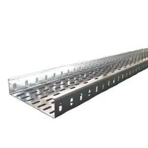 Trough Cable Tray 2020 Newest Hot Sale Galvanized Steel Outdoor Ventilated or Perforated Trough Customized DHS50-200 ISO-9001
