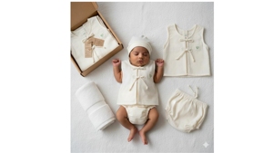 Conjunto de Ropa de Verano de 4 Piezas para Bebés Recién Nacidos, Niños y Niñas, de Poliéster/Algodón, Informal, Bonito, Transpirable y Ligero, de Manga Corta - Product Image 2