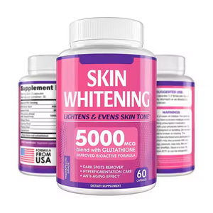 肌用美白グローカプセル自社ブランド天然ハーブライトニングピルスキンサプリメント用 - Product Image 1