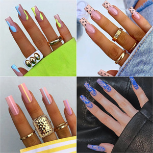 100 <span class=keywords><strong>Uñas</strong></span> Postizas Acrílicas, Cobertura Completa y Media Cobertura, Francesas, <span class=keywords><strong>Naturales</strong></span>, Transparentes, 10 Tamaños, Puntas <span class=keywords><strong>de</strong></span> <span class=keywords><strong>Uñas</strong></span> Postizas a Presión - Product Image 6