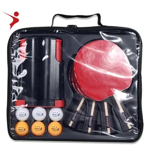 Customized 4player retractable table tennis net set Cheap and high quality Ping-Pong table tennis racket manufacture