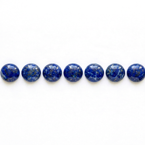 Pierres précieuses naturelles en lapis-lazuli, taille brillant ronde, calibrées, bleues, tailles 6-10 mm, pour la fabrication de bijoux, lot - Product Image 1