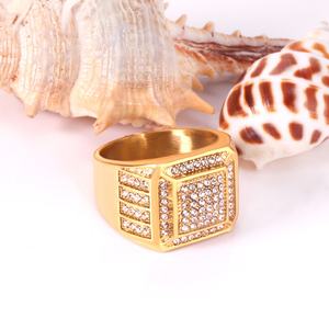 Anillo Cuadrado Clásico de Circonia Cúbica en Oro y Plata para Mujer y Hombre, Anillos con Forma de Cubo de Moda Recién Llegados - Product Image 5
