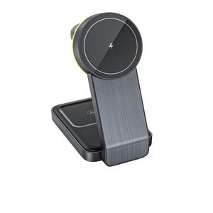 10W 15W <span class=keywords><strong>chargeur</strong></span> sans fil rapide QC3.0 <span class=keywords><strong>chargeur</strong></span> à <span class=keywords><strong>induction</strong></span> magnétique 3-en-1 pour iPhone 14 13 12 et pour AirPods IWatch - Product Image 1