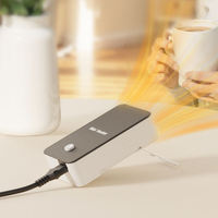 Ventilateur Climatiseur Portable Mini, Chauffage et Déshumidificateur USB Rechargeable, Chauffage d'Appoint