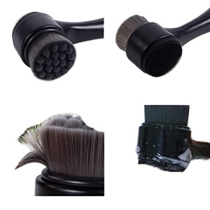 Cepillo de Limpieza Facial 2 en 1 de Silicona Ultra Suave de Doble Cara, Nueva Herramienta Eléctrica de Exfoliación y Limpieza Profunda, Color Negro Industrial - Product Image 3