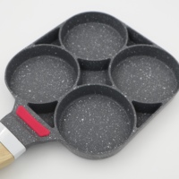 Fonte d'aluminium Design bohème moderne 4-en-1 antiadhésif oeuf crêpe poêle à frire plat de petit déjeuner pour flamme nue lave-vaisselle four