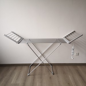 Secador de estante de caballo eléctrico con calefacción de temperatura ajustable, aireador plegable con calefacción electrónica para secado de ropa, lavado de ropa - Product Image 3
