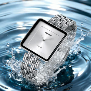 Reloj de Cuarzo Confiable para Mujer con Caja y Correa de Aleación de Zinc, Hebilla de Acero Inoxidable y Resistencia al Agua para Uso Diario, Logotipo Personalizado - Product Image 1