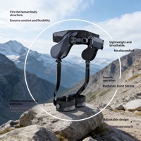 Exosquelette en fibre de carbone pour l'assistance à la marche des utilisateurs d'âge moyen et âgés ; Dispositif portable de levage des jambes