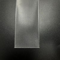 Diffuseur prismatique linéaire en polycarbonate transparent extrudé Baoming pour éclairage LED, avec lentille de couverture gaufrée