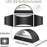 Applique murale LED d'intérieur, batteries rechargeables, montage mural supérieur et inférieur pour salon, chambre à coucher, couloir