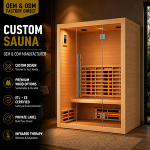 HG Custom 2 Person Indoor Infrared Dry Room with Spot Heating <b>LED</b> <b>Light</b> and Oxygen <b>Bar</b> for Home Use - Product Image 1