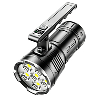 Lampe de poche LED portable en aluminium 10000LM avec affichage numérique, étanche, pour le camping, les situations d'urgence et la randonnée