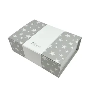 Vendita calda rigida personalizzare Logo stampa scatole regalo pieghevoli con magnete
