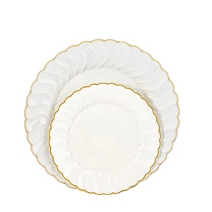 Piatti in Plastica Ecologici Moderni e di Lusso per Matrimoni e Allestimenti Tavola per Feste - Product Image 1