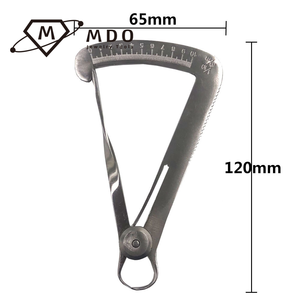 Stainless Steel Jewelry <strong>Diamond</strong> Measure Tools 0.1cm Inside Thickness Measure Jewlery Wax Dental Lab Vernier Caliper <strong>Gauge</strong> - Product Image 6
