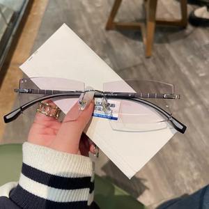 Moda sin montura presbicia Anti luz azul mujeres hombres gafas de lectura ultraligeras gafas de lectura Anti rayos azules al por mayor - Product Image 2