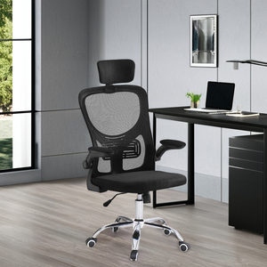 Fabricant de meubles commerciaux bon marché accoudoir réglable chaise en maille chaise de bureau ergonomique à dossier haut avec appui-tête - Product Image 6