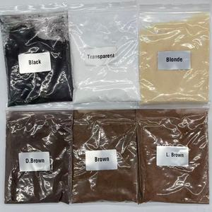 100g/Sachet Logo Personnalisé <span class=keywords><strong>Super</strong></span> Poudre de Kératine Italienne en Granules 6 Couleurs pour Extensions de Cheveux Pré-Collées I <span class=keywords><strong>U</strong></span> K Tip Outils - Product Image 2