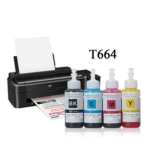 Harga pabrik tintas dye ink 664 T664 tinta isi ulang untuk Epson L380 L220 L130 L3060 L3110 L120 L565 L555 Printer