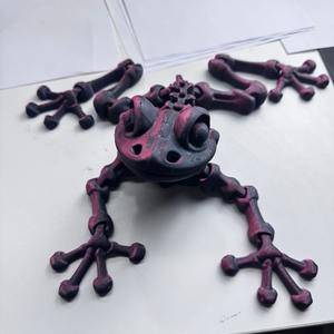 Rana di Osso Stampata in 3D, Design Moderno di Metà Secolo, Decorazione per le Festività Cinesi, Regalo - Product Image 1