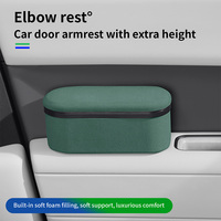Boîte de rangement populaire pour accoudoir de voiture, coussin en suède pour accoudoir de porte de voiture, support de coude automobile, conteneur de rangement