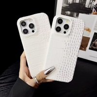 Top vente en gros Design de luxe personnalisé pour Iphone Crocodile Pu étui de téléphone en cuir