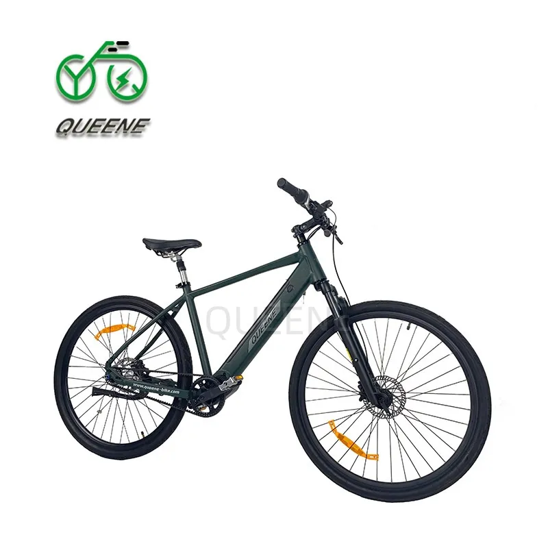 Queene mới 36V 250W vành đai ổ đĩa 700C đô thị Xe đạp điện với pin ẩn Touring e-xe đạp cho người lớn