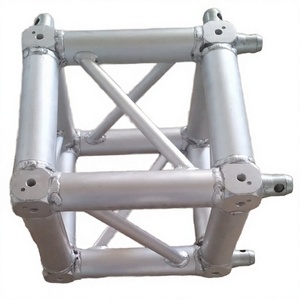 Structure d'éclairage carrée personnalisée en alliage d'aluminium Damin 6061-T6, capacité de charge de 500 kg, pré-assemblée, soudée, argent/noir, pour scène - Product Image 3