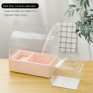 Biểu Tượng Tùy Chỉnh PVC Bánh Hoa Quà Tặng Bao Bì Hộp Hoa Trong Suốt Hộp Hoa Ngoài Trời Dưới Cửa Sổ Bên Hộp Cho Đám Cưới Sinh Nhật - Product Image 5