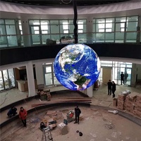Écran vidéo LED circulaire publicitaire à 360 degrés P2.5 P3 P4, sphère vidéo LED, écran de boule vidéo