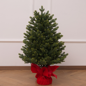 New Arrival Two-Tone PE <b>Tabletop</b> Christmas <b>Tree</b>, Christmas Decoration Ornament for Living Room & Bedroom - Product Image 1