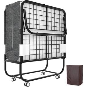 Canapé-<span class=keywords><strong>lit</strong></span> pliable convertible et extensible, design moderne en métal, pour la pause déjeuner au bureau, l'hôtellerie, l'hôpital, ou une nuitée temporaire - Product Image 3