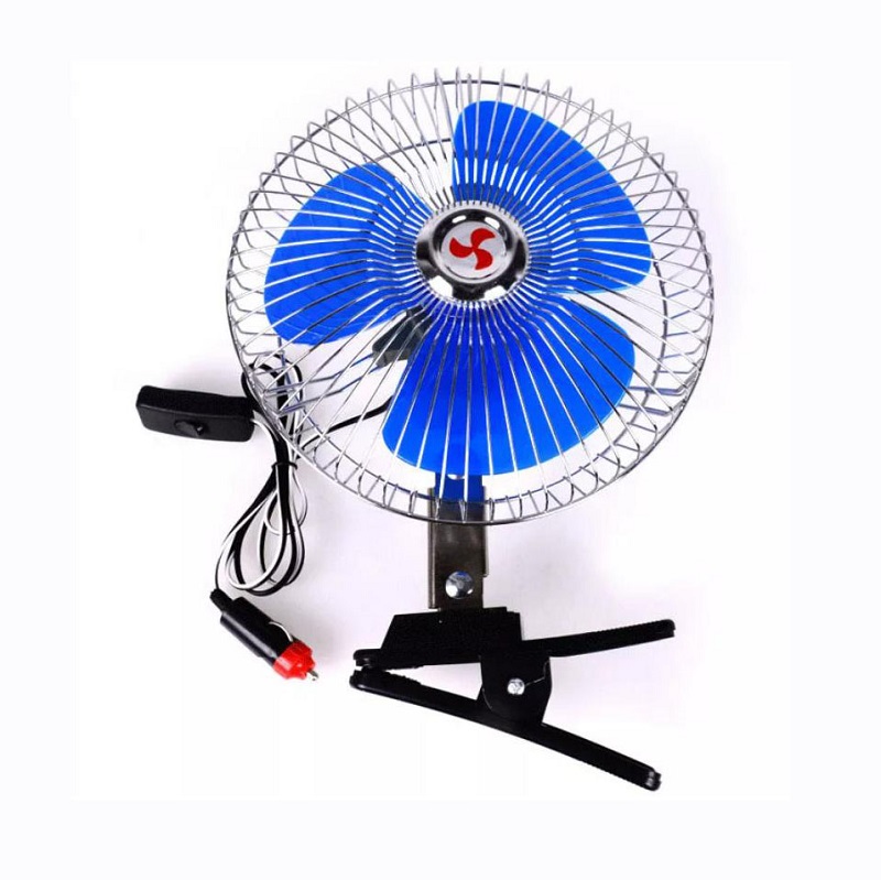 6 дюймов, высокое качество, 12 В, 12 В, портативный колеблющийся вентилятор для автомобиля, охлаждающий вентилятор на клипсе для грузовика