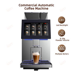 เครื่องชงกาแฟเอสเพรสโซ่อัตโนมัติแบบสองหม้อต้ม สำหรับร้านกาแฟ พร้อมฟังก์ชั่นทำฟองนม ระบบชำระเงินผ่าน IoT รองรับหลายภาษา - Product Image 2